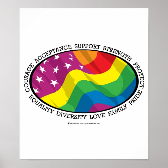 Póster Bandera LGBT (Frente)