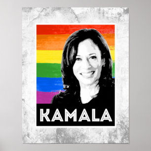 Póster Bandera LGBT - KAMALA HARRIS 2020