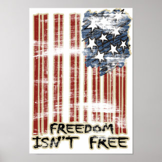 Póster Bandera libre de libertad