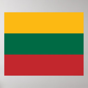 Póster Bandera lituana