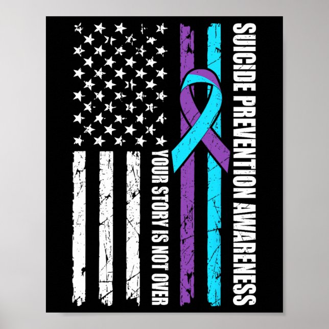 Póster Bandera Mes De Concienciación Para La Prevención D (Frente)