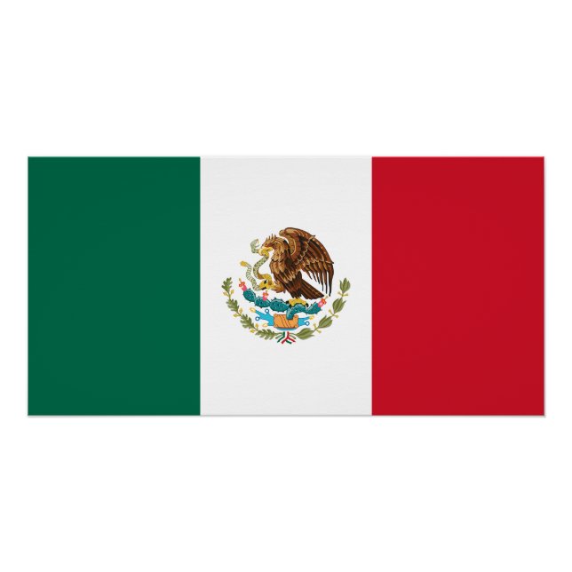 Póster Bandera Mexicana (Anverso)