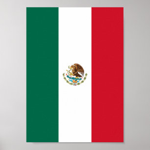 Póster Bandera mexicana