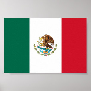 Póster Bandera mexicana - Bandera de México
