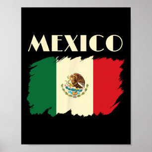 Póster Bandera mexicana Cinco De Mayo Viva Spo mexicana