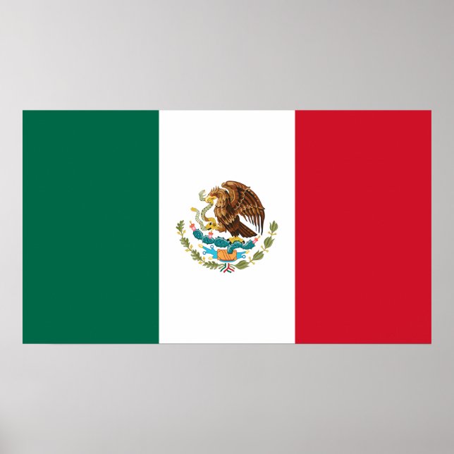 Póster Bandera Mundial de México (Frente)