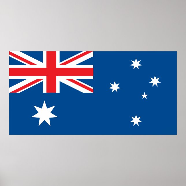Póster Bandera nacional de Australia (Frente)