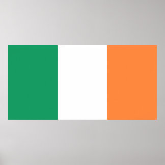 Póster Bandera Nacional de Irlanda, gaélico celta de la I