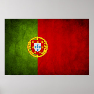 Póster Bandera nacional de Portugal
