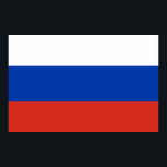 Póster Bandera nacional de Rusia<br><div class="desc">¿Quieres que todos sepan que representas a un determinado país? Muestra tu orgullo nacional con esta bandera del producto mundial. Este artículo muestra una bandera mundial con la bandera de Rusia. Visita el Poster World Flags en https://www.zazzle.com/worldflagsposter para ver más productos con banderas y carteles de todo el mundo.</div>