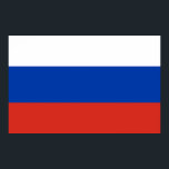 Póster Bandera nacional de Rusia<br><div class="desc">¿Quieres que todos sepan que representas a un determinado país? Muestra tu orgullo nacional con esta bandera del producto mundial. Este artículo muestra una bandera mundial con la bandera de Rusia. Visita el Poster World Flags en https://www.zazzle.com/worldflagsposter para ver más productos con banderas y carteles de todo el mundo.</div>