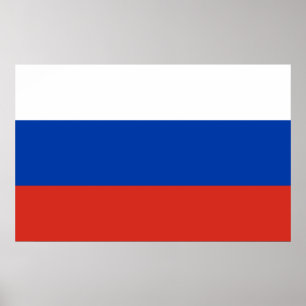 Póster Bandera nacional de Rusia