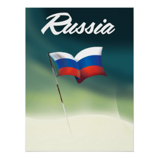 Póster Bandera nacional de Rusia
