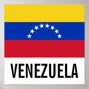 Póster Bandera nacional de Venezuela