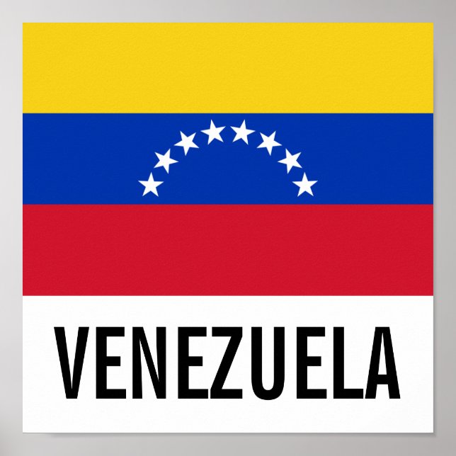 Póster Bandera nacional de Venezuela (Frente)