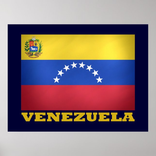 Póster Bandera Nacional de Venezuela (Frente)