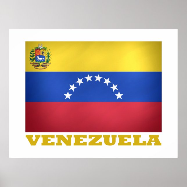 Póster Bandera Nacional de Venezuela (Frente)