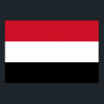 Póster Bandera nacional de Yemen<br><div class="desc">Poster de Bandera Nacional de Yemen</div>