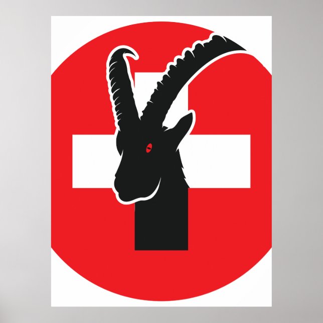 Póster Bandera nacional suiza (Frente)