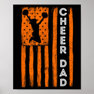 Póster Bandera naranja de animación para papá animador