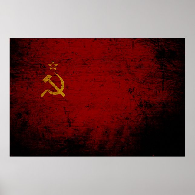 Póster Bandera negra de la Unión Soviética (Frente)
