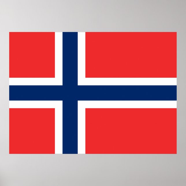 Póster Bandera noruega (Noruega) (Frente)