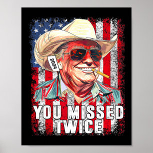 Póster Bandera Occidental Trump 2025 Vaquero Te Perdiste 