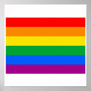 PÓSTER BANDERA OFICIAL DE ORGULLO GAY