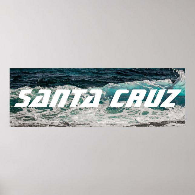 Póster Bandera onduladora de Santa Cruz (Frente)