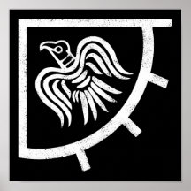Bandera ondulante Raven