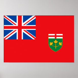 Póster Bandera ONTARIO