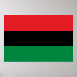 Póster Bandera panafricana