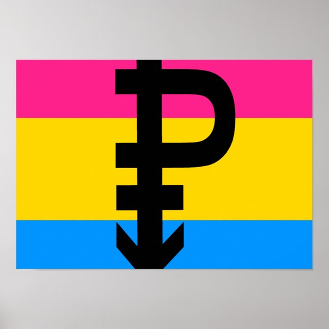 Póster Bandera Pansexual (Frente)