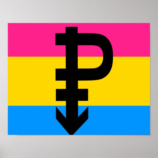 Póster Bandera Pansexual (Frente)