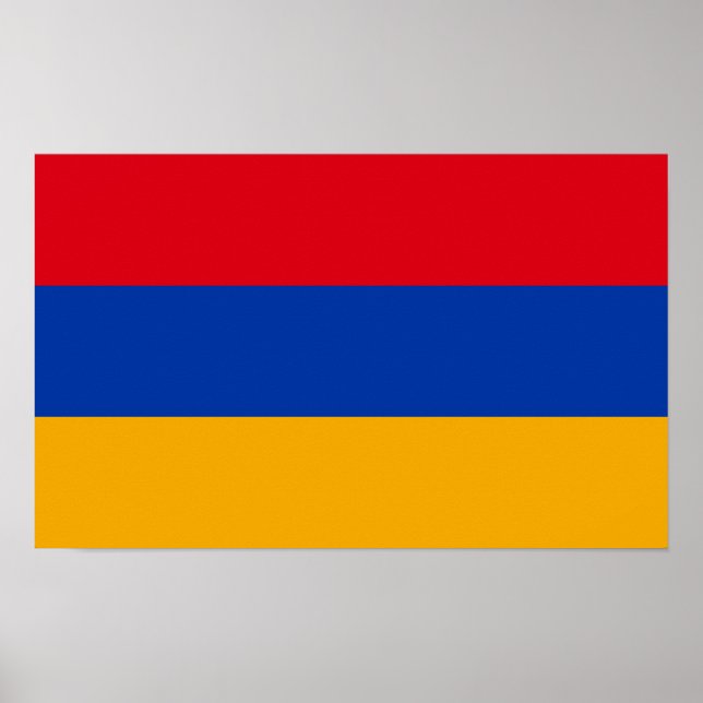 Póster Bandera patriótica armenia (Frente)