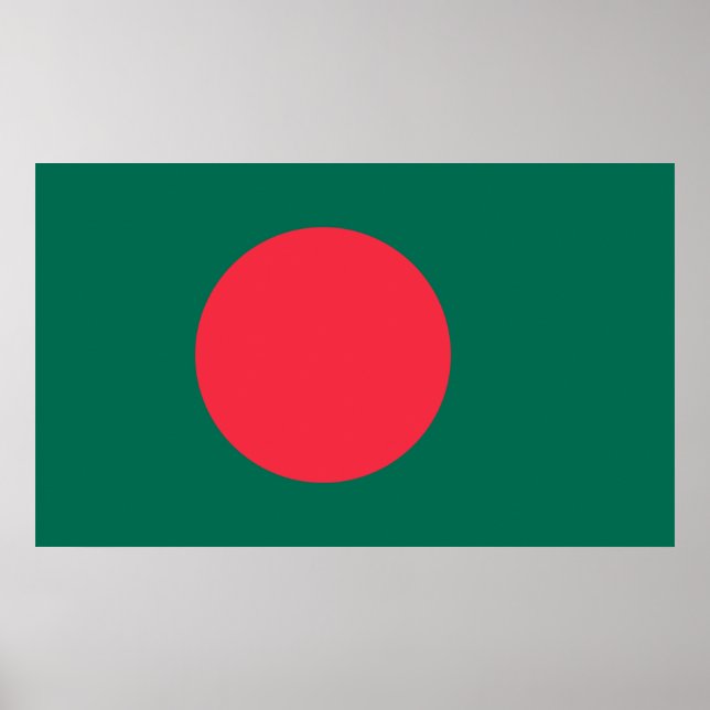 Póster Bandera patriótica bangladesí (Frente)
