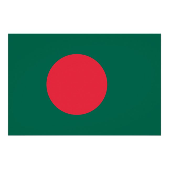 Póster Bandera patriótica bangladesí (Anverso)
