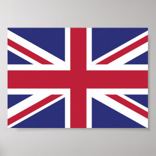 Póster Bandera Patriótica del Reino Unido