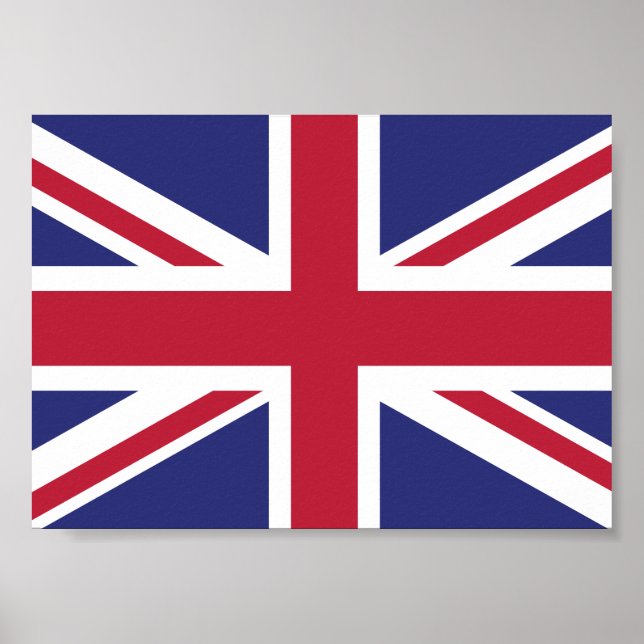 Póster Bandera Patriótica del Reino Unido (Frente)