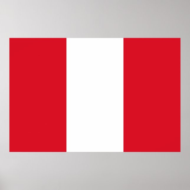 Póster Bandera peruana (Perú) (Frente)