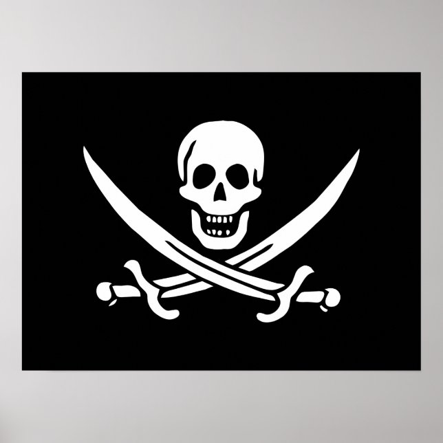 Póster Bandera pirata (Frente)