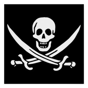 Póster Bandera Pirata
