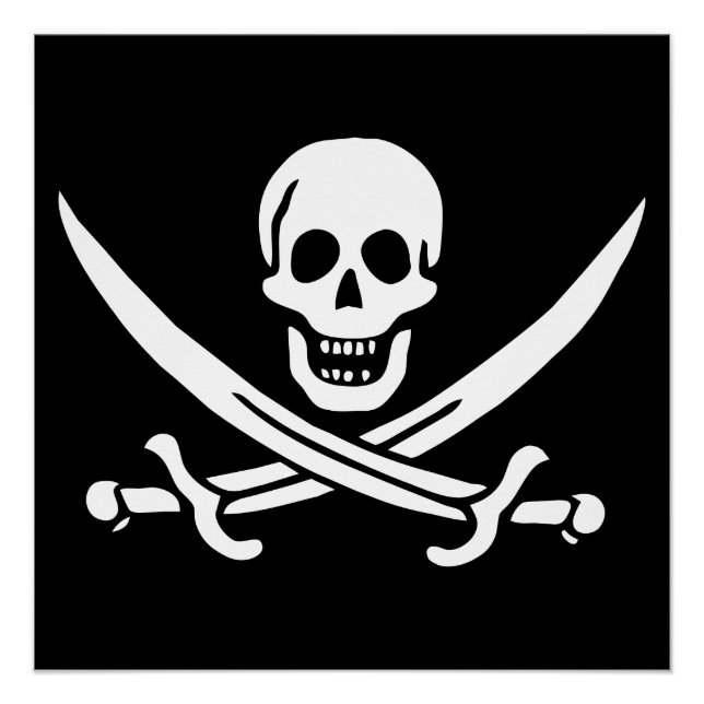 Póster Bandera Pirata (Anverso)