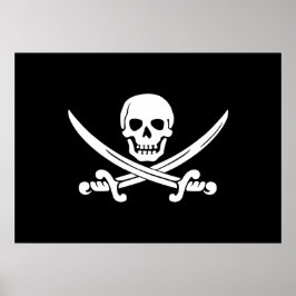 Póster Bandera pirata de Jolly Roger