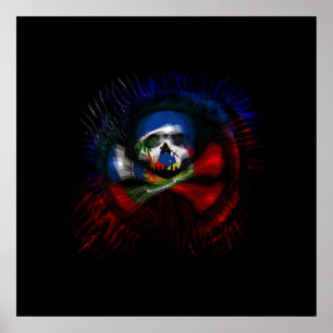 Póster Bandera pirata haitiana