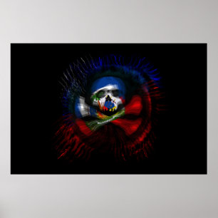 Póster Bandera pirata haitiana