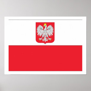 Póster Bandera polaca