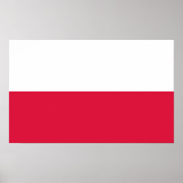 Póster Bandera polaca (Polonia)