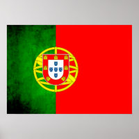 Bandera portuguesa de contraste colorido
