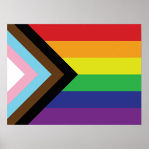 Póster Bandera progresista LGBTQIA